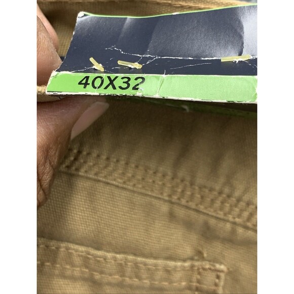 Faded Glory Carpenter Pants Mens 40x32 Brown Fleece Lined Workwear Dead Stock - Picture 14 of 16